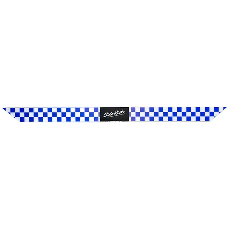 PINT Reflective Float Sidekicks HD - Heavy Duty Rail Protection - Reflective Checkered Blue & White