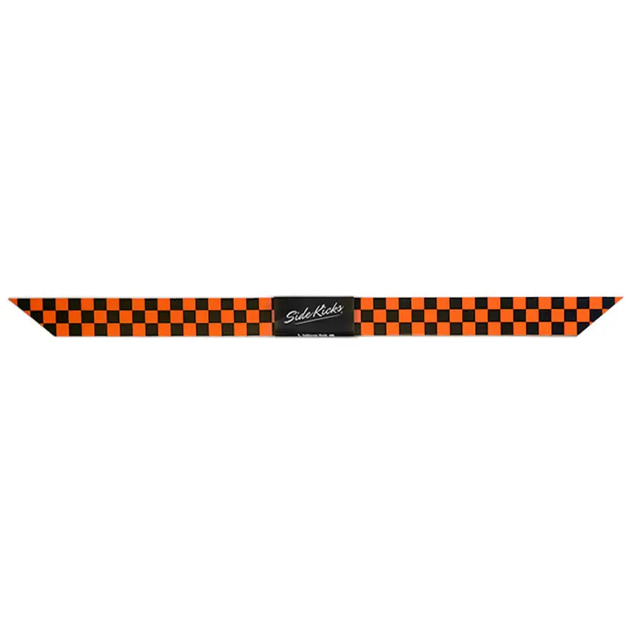 PINT Reflective Float Sidekicks HD - Heavy Duty Rail Protection - Reflective Checkered Orange & Black