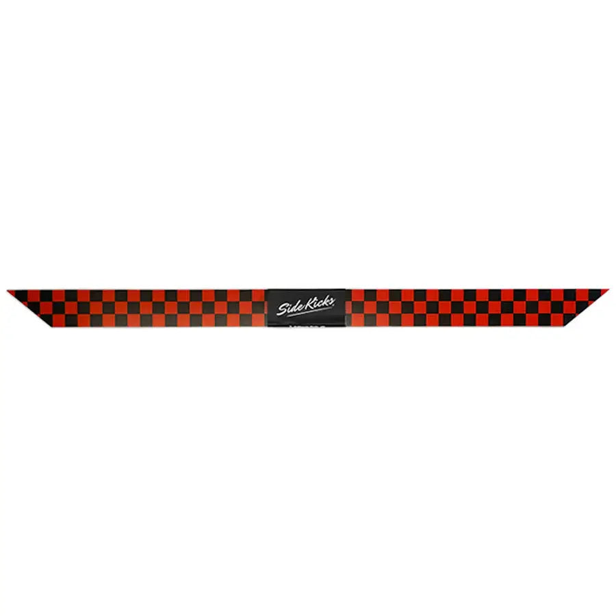 PINT Reflective Float Sidekicks HD - Heavy Duty Rail Protection - Reflective Checkered Red & Black