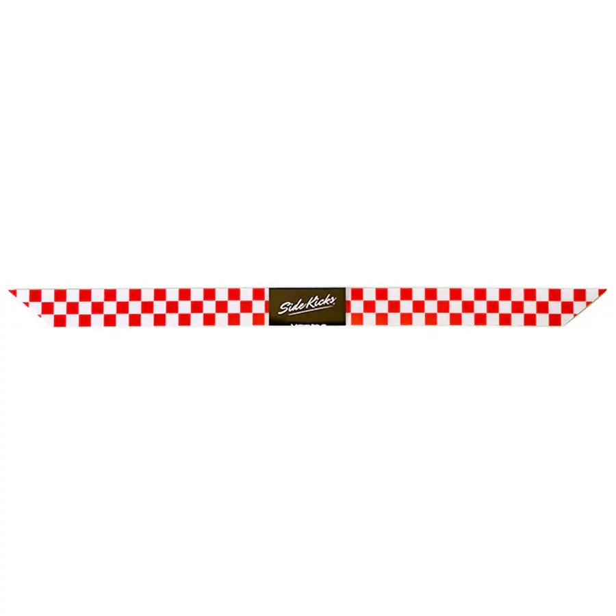 PINT Reflective Float Sidekicks HD - Heavy Duty Rail Protection - Reflective Checkered Red & White
