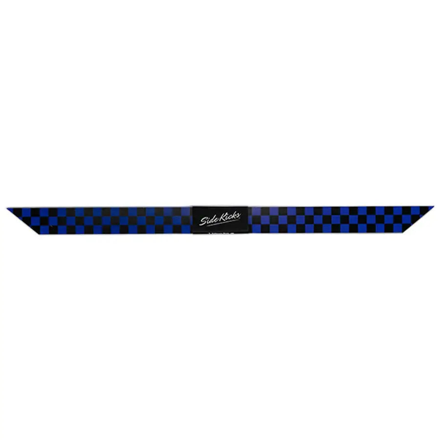 PINT Reflective Float Sidekicks HD - Heavy Duty Rail Protection - Reflective Checkered Blue & Black
