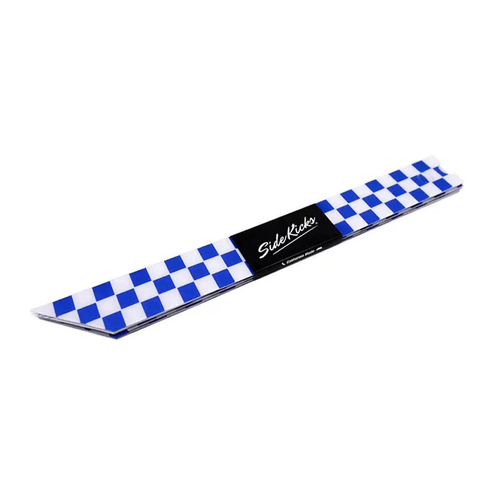 The Float Life TFL Reflective Side Kicks Rail Protectors XR Checkered Blue