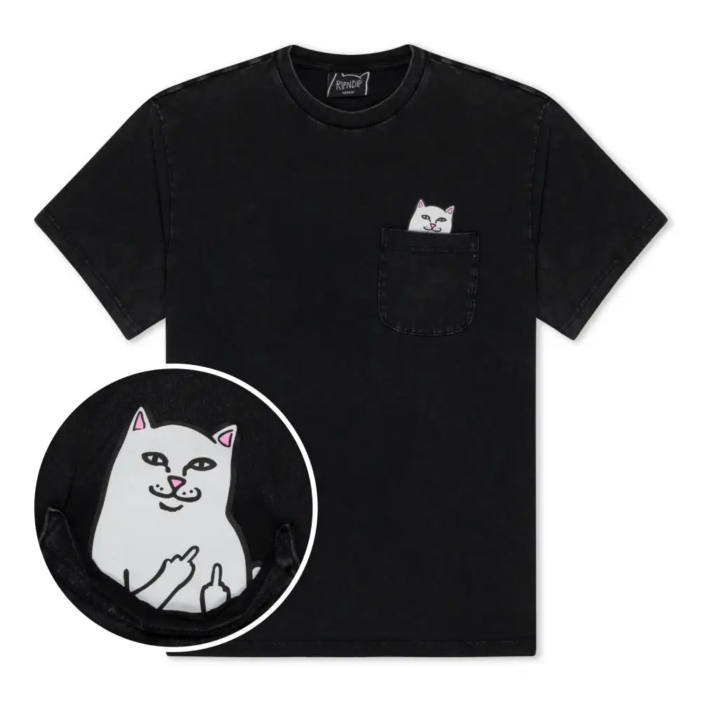 Lord Nermal Pocket Tee - Black Vintage Wash