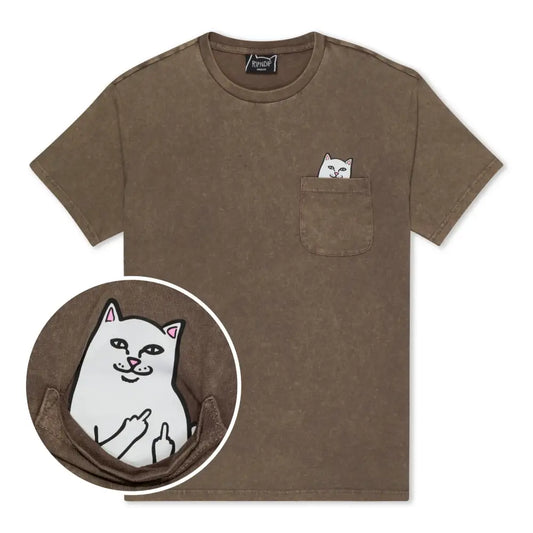 Lord Nermal Pocket Tee - Brown Vintage Wash