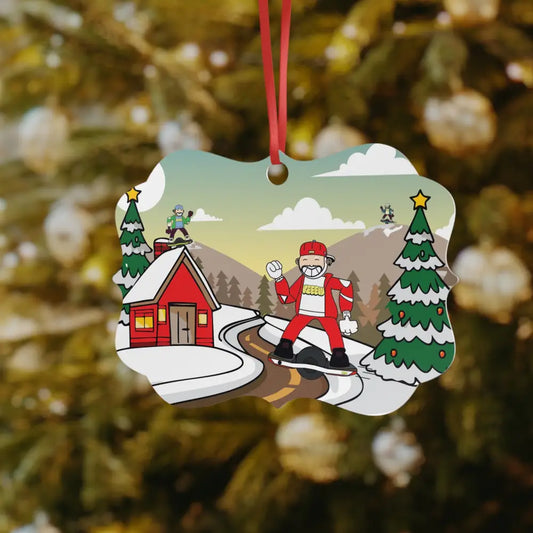 Onewheel Santa Christmas Tree Decoration - Rectangle / One Size - Home Decor