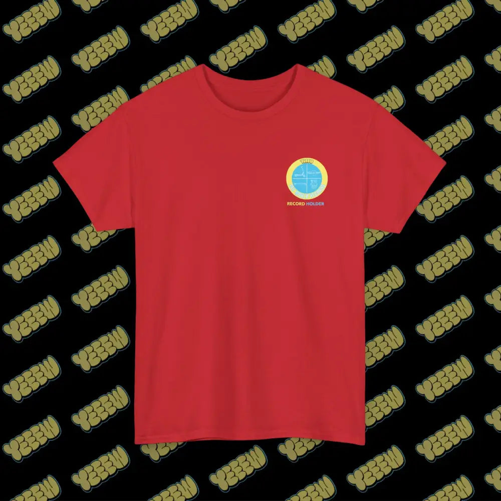 YEEEW PEV World Record Holders Tee - Red / S - T-Shirt