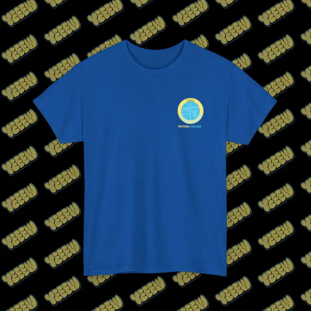 YEEEW PEV World Record Holders Tee - Royal / S - T-Shirt